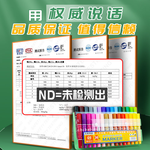 斯尼尔油性彩色记号笔双头不掉色大头防水马克笔24色涂鸦画笔套装 - 图0