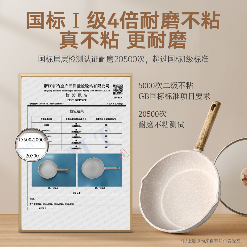 苏泊尔平底锅不粘锅家用麦饭石煎蛋煎锅不沾炒锅电磁炉煤气灶专用 - 图1