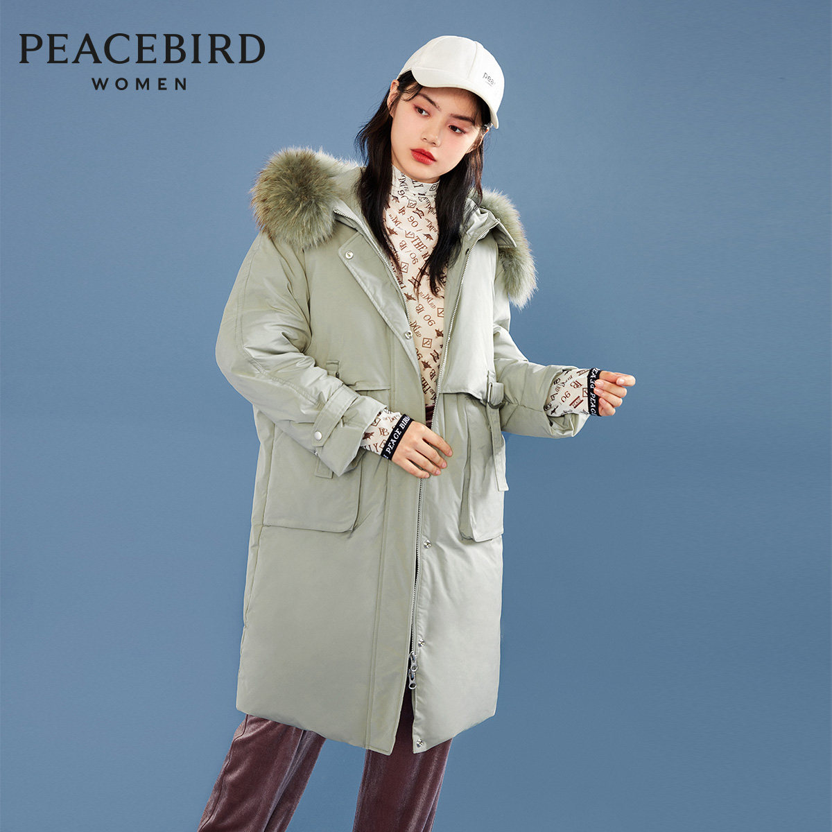 太平鸟2020年冬季新款时尚羽绒服 太平鸟喜之乐羽绒服