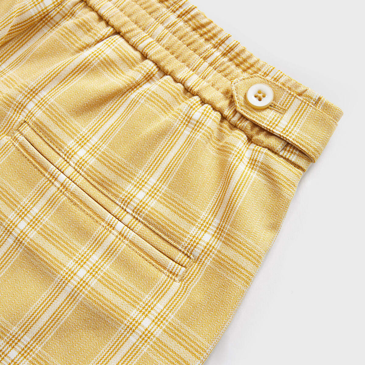 【专柜价369】太平鸟格纹2020短裤 太平鸟广仁休闲裤