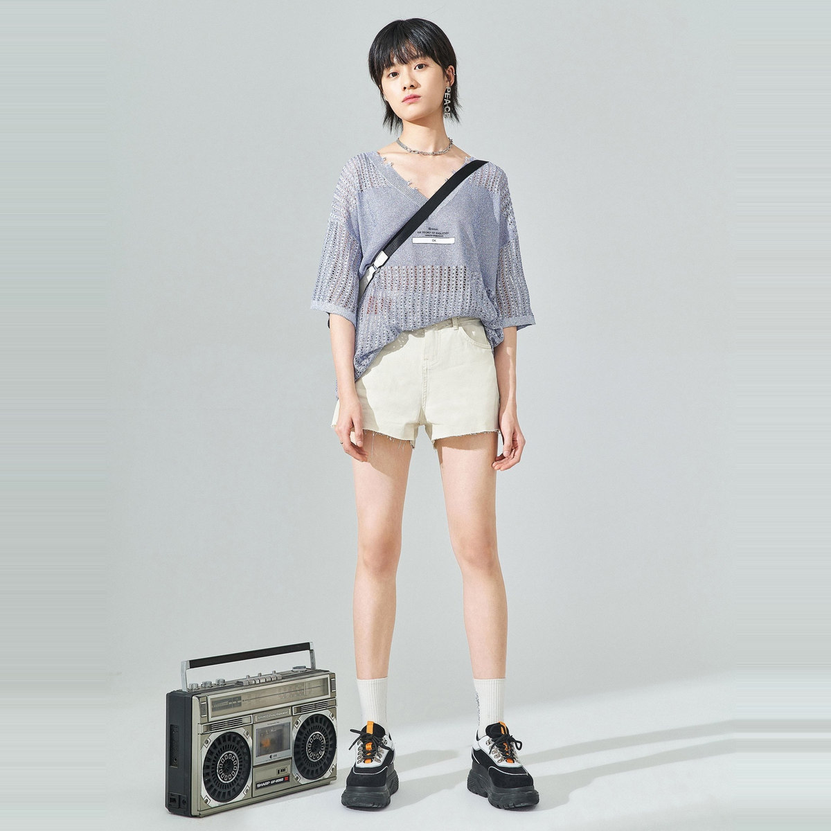  太平鸟普埃拉牛仔裤