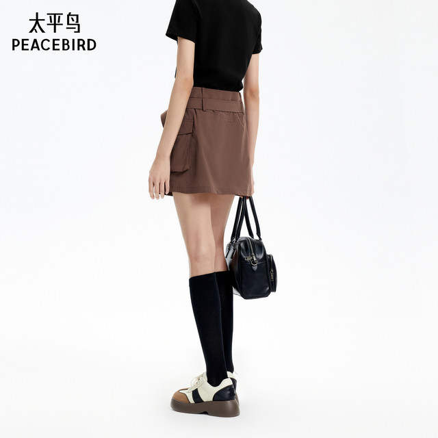 PEACEBIRD Women's Autumn American Workwear Skirt A3GEE3124