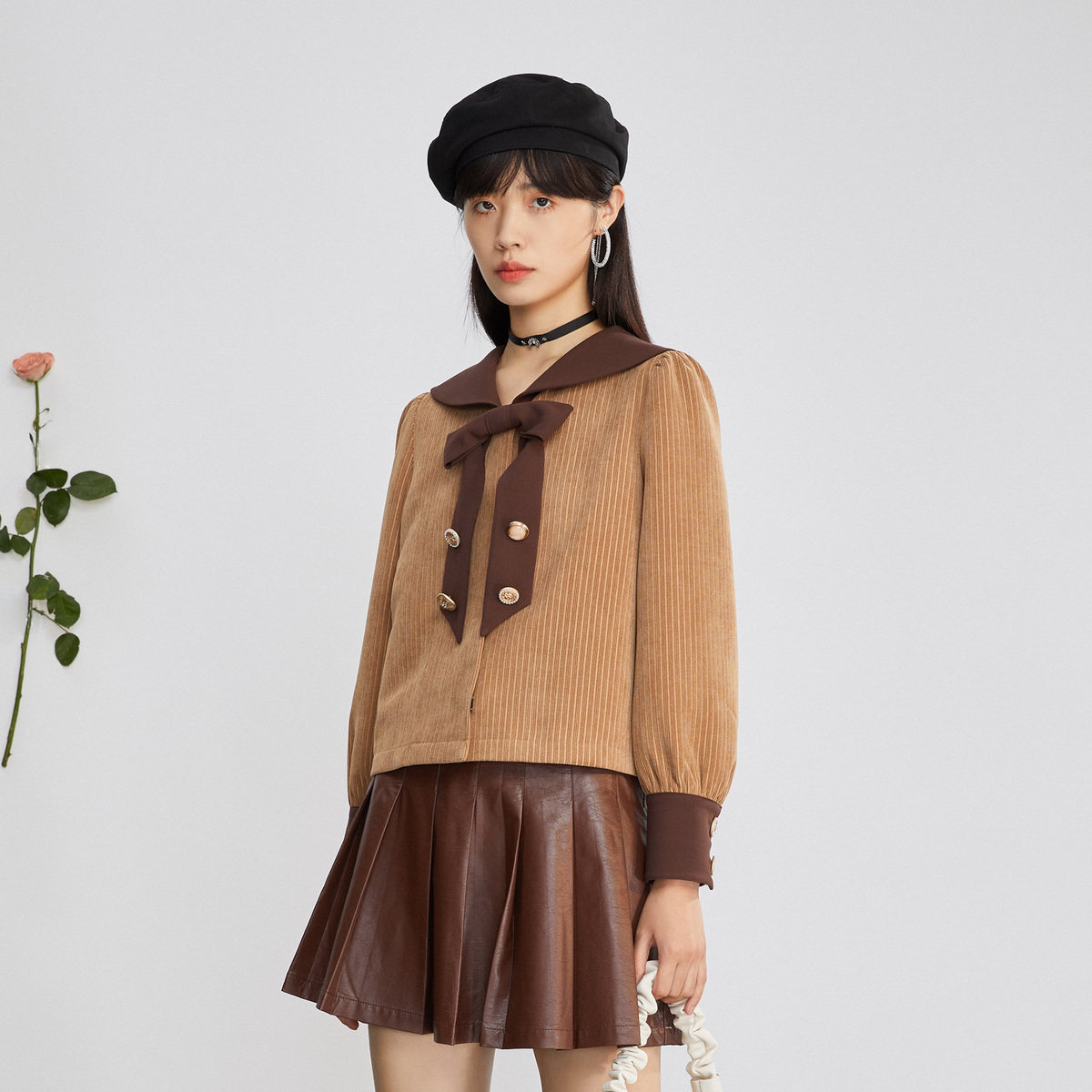 【商场同款】太平鸟2020秋冬新款学院 太平鸟短外套