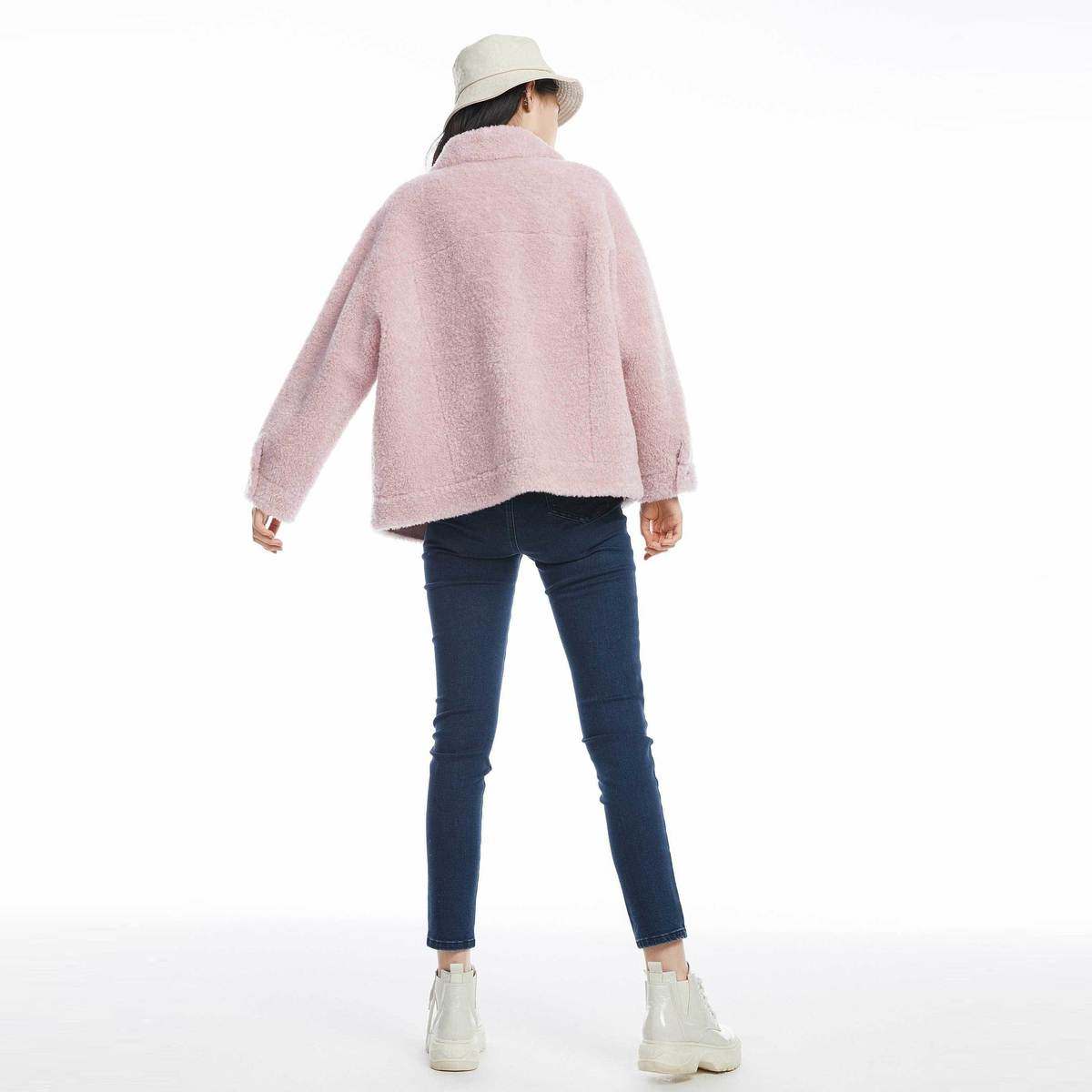 太平鸟2020年秋冬新款时髦仿皮草 太平鸟喜之乐皮草