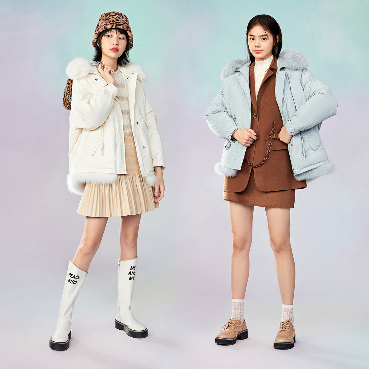 太平鸟短款小个子女2020新款羽绒服 太平鸟喜之乐羽绒服