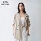 PEACEBIRD 26 ໃໝ່ silhouette straight lapel collar suit black with adjustable cuff button tabs slim coat for women