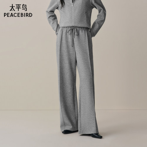 【商场同款】太平鸟冬新款运动假两件拼接卫衣外套长裤A1CRF4365 - 图2