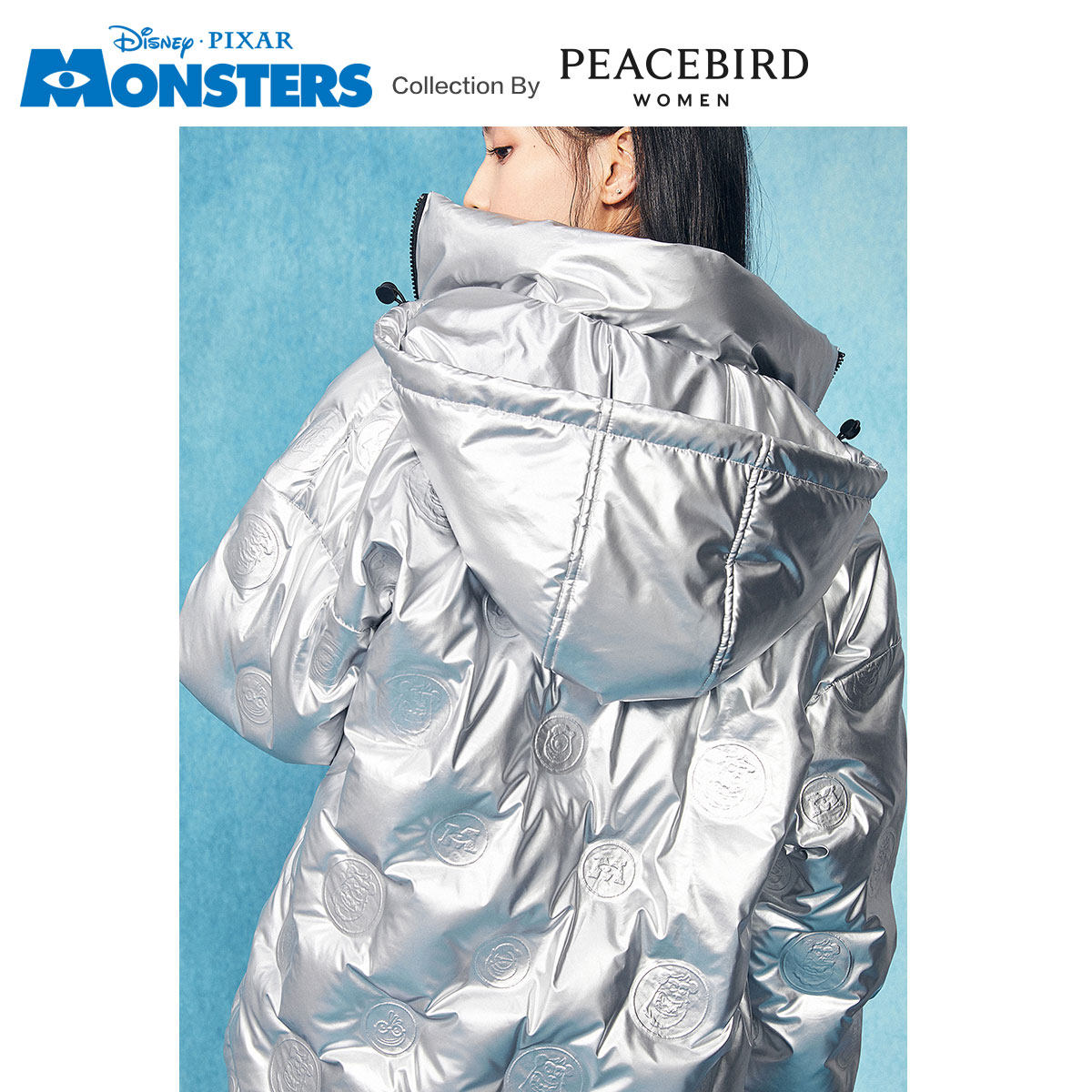 【怪兽大学联名款】太平鸟亮面羽绒服 太平鸟羽绒服