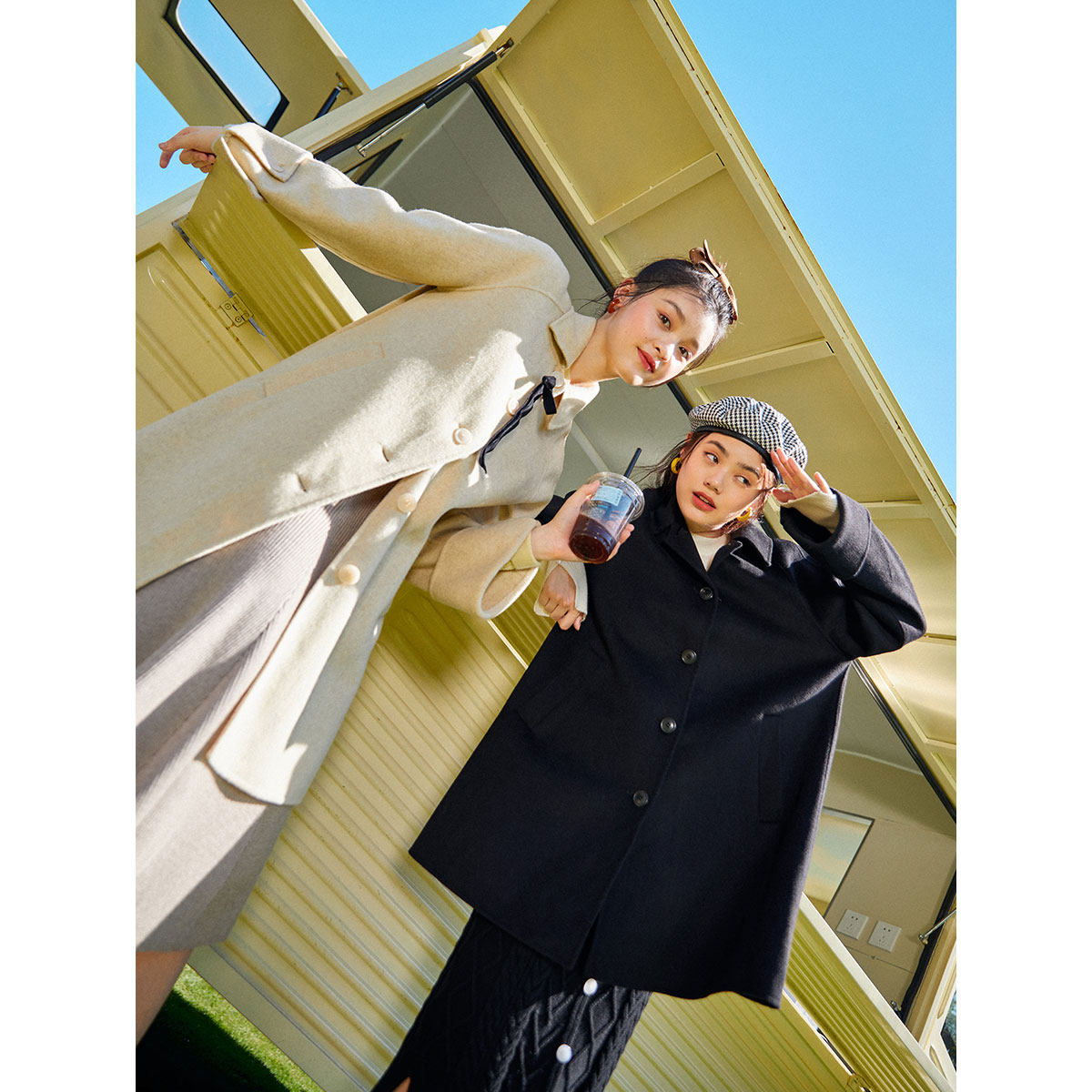 太平鸟a摆毛呢外套2020冬季新款 太平鸟毛呢外套