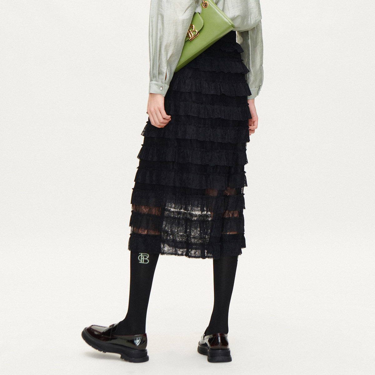 【商场同款】太平鸟2020秋季新款半裙 太平鸟半身裙