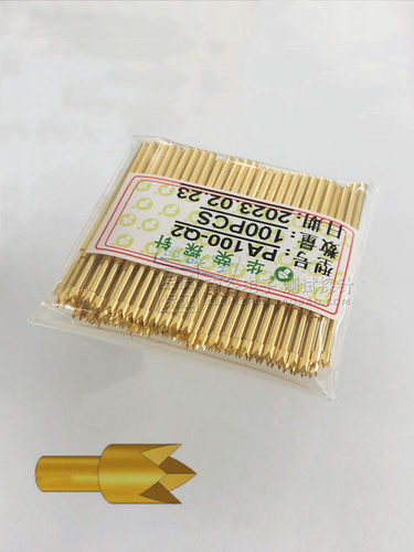 华荣正品PCB P100-Q2/PA100-Q2 1.5mm镀金四爪1.36mm ICT测试探针 - 图1