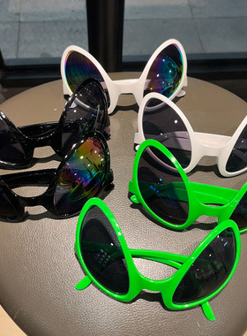 万圣节装扮派对用品外星人眼镜