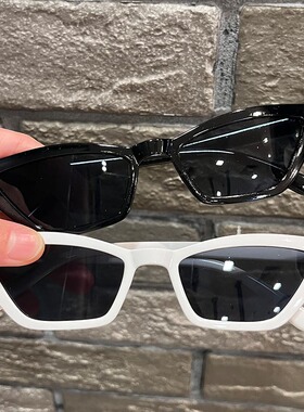 猫眼透明果冻色三角街拍墨镜