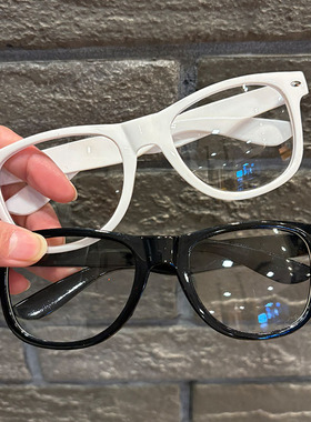 多巴胺色系装饰眼镜框非主流糖果色演出男女马卡龙装饰框闺蜜拍照