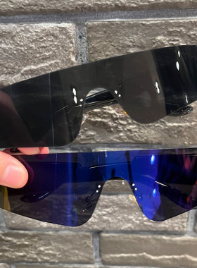 一体情侣Y2K街拍凹造型异型墨镜