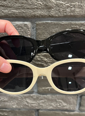 2024新款椭圆太阳镜米钉墨镜女