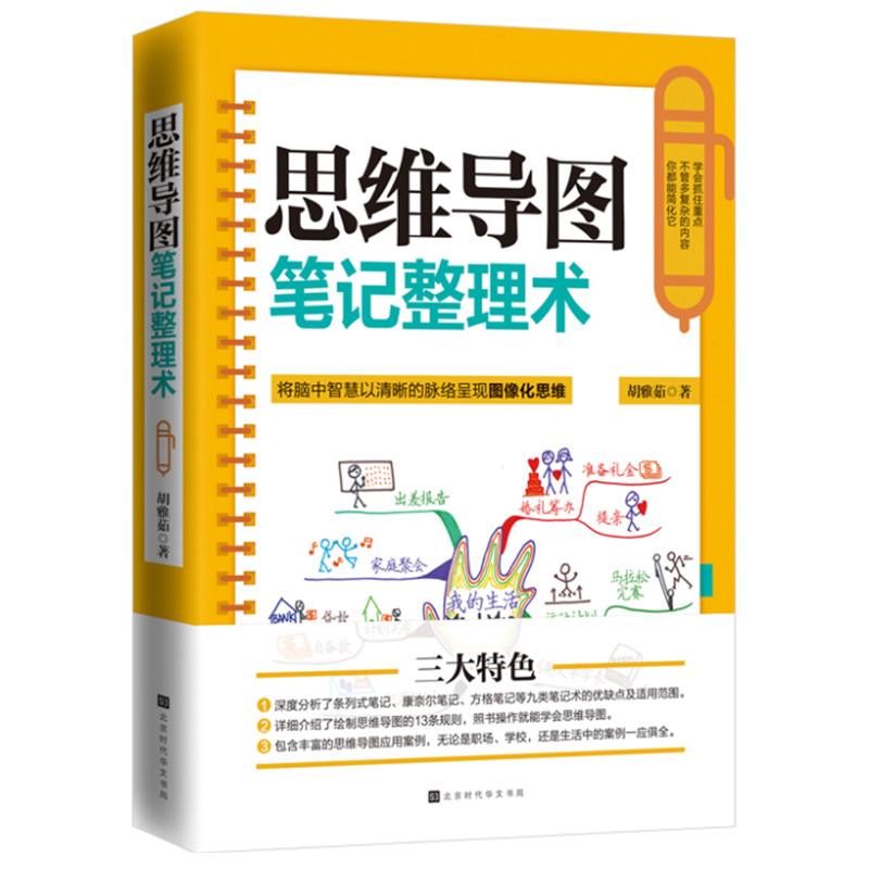 思维导图笔记整理术+我的第yi本思维导图入门书全套2本零基础学思维导图逻辑训练书籍小学生初高中工作记忆力经营简单的逻辑学-图0