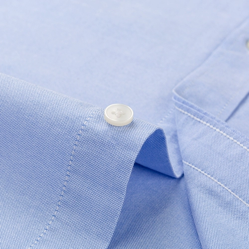 Paul Pure Cotton Shoto -Shorte Rubing Мужская оксфордская вращающаяся летняя деловая делу Средняя и молодая дюйма наполовину наполовину клетчатая тонкая рубашка
