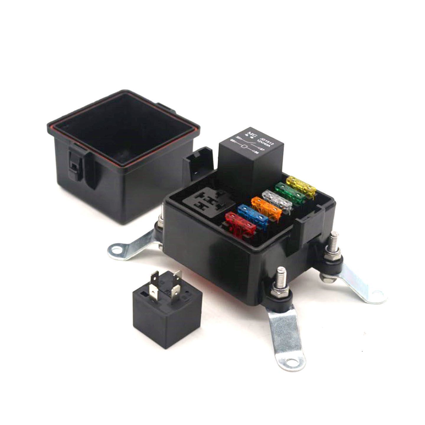 汽车房车越野车射灯改装直流电12V24V40A继电器阻燃防水2路保险盒,淘宝优惠券,粉丝福利购,淘宝优惠卷