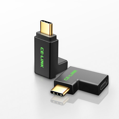 type-c公对母转接头上下左右弯头90度充电延长线USB-C手机通用公转母数据转换头Switch底座视频线上下左右弯 - 图0