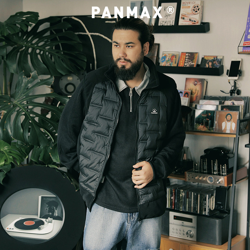 【羽绒马甲】PANMAX潮牌大码男装防风冬季加厚户外保暖无袖外套,淘宝优惠券,粉丝福利购,淘宝优惠卷