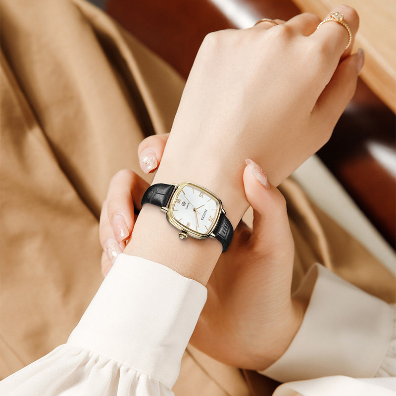 宝时捷2021年新款方形女士ins手表 宝时捷手表国产腕表