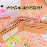 Оригинальный мультяшный бумажник, короткая милая сумка через плечо, ретро кошелек с молнией, японские и корейские