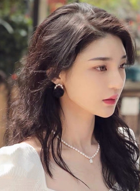 s925纯银天然淡水米珠项链锁骨链