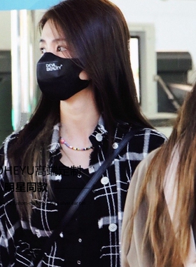 不掉色彩色串珠项链防过敏