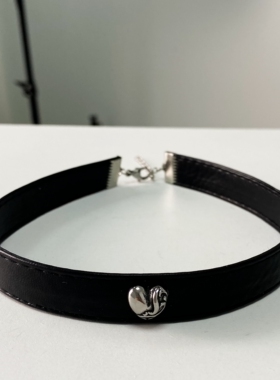 心形皮绳项圈高版本不掉色