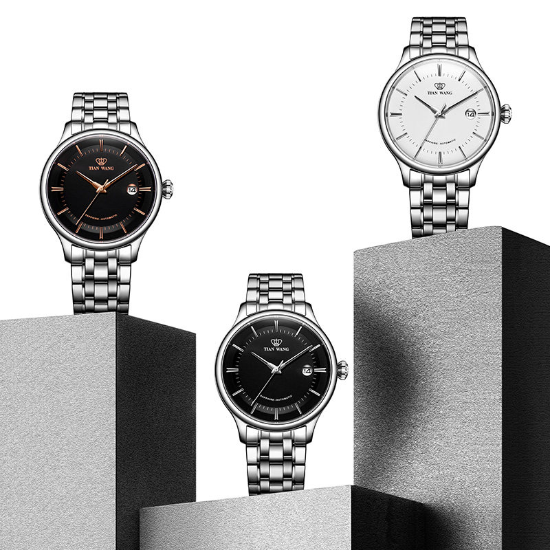 [散珠钢带]天王昆仑系列51134腕表 天王国产腕表