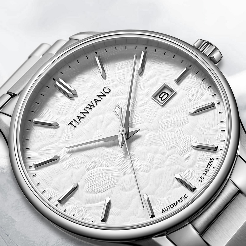 天王昆仑岩雪新品大表盘自动机械表男表手表51321送男友礼物