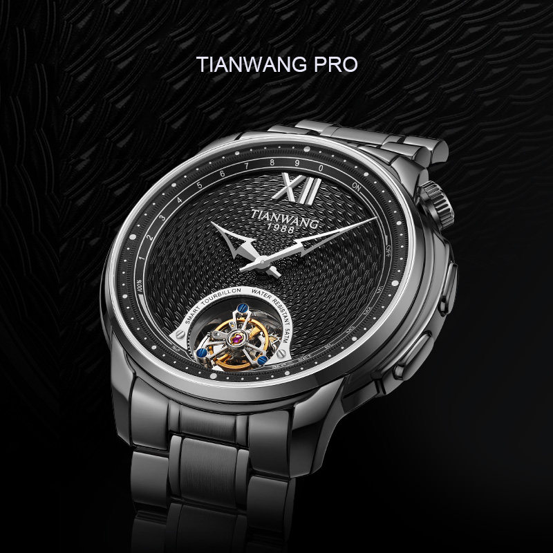 2023新品镂空设计大表盘男天王表 天王国产腕表