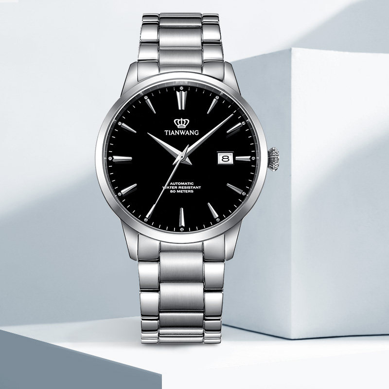 歆动系列情侣机械男女51152天王表 天王国产腕表