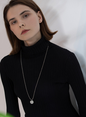 冷淡硬币ins钛钢网红女钛钢