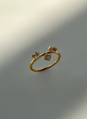 钛钢戒指 小众设计百搭戒指女时髦个性食指戒不掉色指环饰品ins