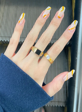 钛钢戒指 黑色方形戒指女小众复古轻奢指环不掉色百搭食指戒