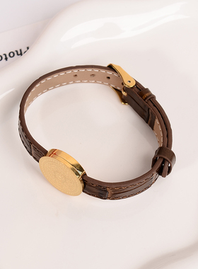 钛钢手链 新中式八宝罗盘表带手链女复古轻奢高级手环手饰不褪色