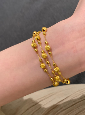 铜合金项链 新中式满天星蹦迪珠项链女爆闪星河锁骨链气质配饰