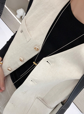 钛钢项链 日系金银撞色抽拉式蛇骨项链女小众设计ins高级感毛衣链