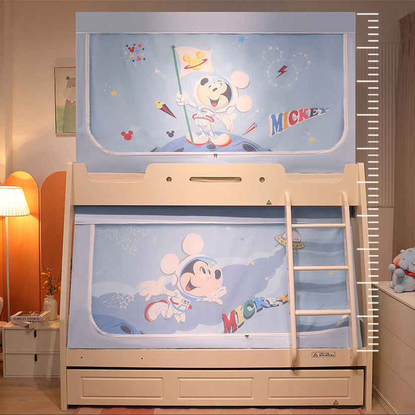 A类子母床蚊帐家用上铺1.35m梯形下铺1.5m床帘一体式上下床书架款,淘宝优惠券,粉丝福利购,淘宝优惠卷