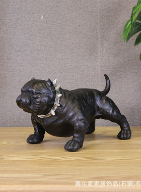 代发酒店简约狗摆件摆设ins民宿办公桌书柜电视柜树脂装饰品