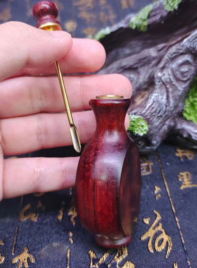 小叶紫檀木雕鼻烟壶鼻烟木制品民间特色手工艺家居精木工艺品
