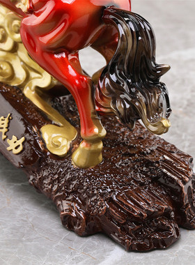 马到成功马摆件家居客厅酒柜玄关办公室新中式工艺品公司店铺乔迁