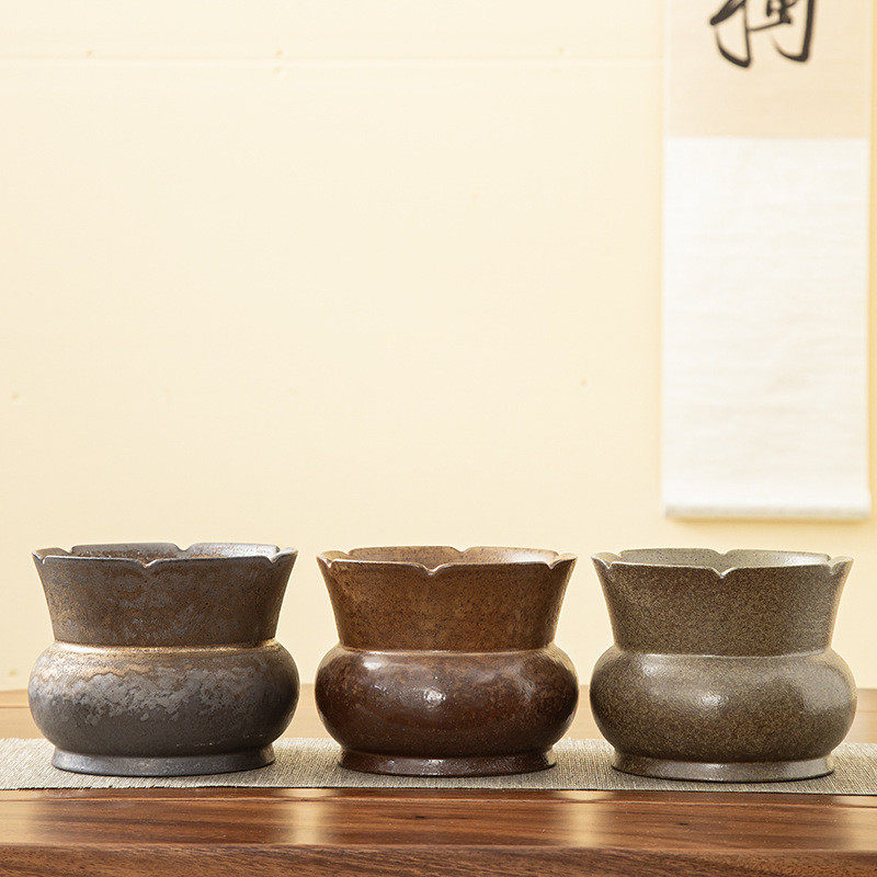粗陶建水茶洗陶瓷茶渣缸桌面水洗倒茶叶废水缸茶水桶茶水盂烟灰缸,淘宝优惠券,粉丝福利购,淘宝优惠卷