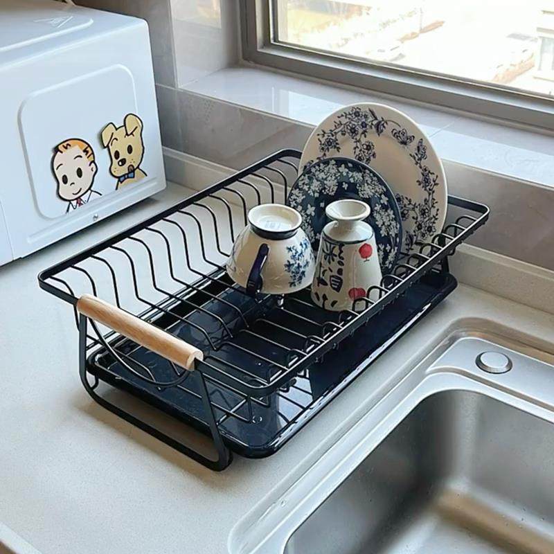 厨房碗碟沥水架家用台面碗筷柜滤水置物架大容量水杯收纳筐收纳篮,淘宝优惠券,粉丝福利购,淘宝优惠卷