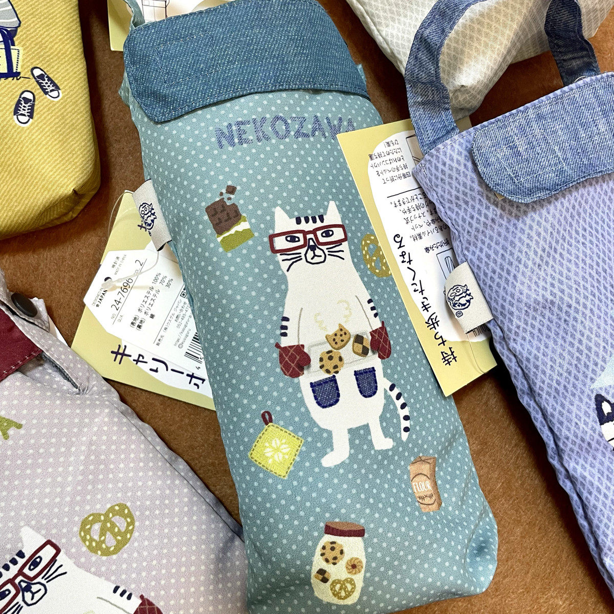 内吸水绒布伞套杯套 猫咪法斗图案手拎保温杯三折雨伞收纳袋,淘宝优惠券,粉丝福利购,淘宝优惠卷