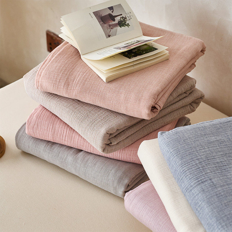 A类全棉双层皱皱纱床单单件100纯棉水洗棉被单人民宿舍榻榻米炕单,淘宝优惠券,粉丝福利购,淘宝优惠卷