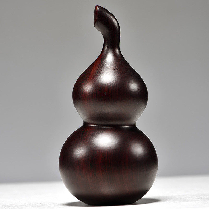 黑檀木雕葫芦摆件实木质葫芦玄关客厅家居桌面摆设装饰工艺品,淘宝优惠券,粉丝福利购,淘宝优惠卷