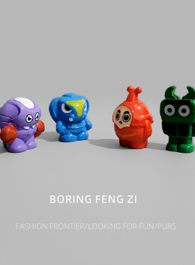 无聊了！看看铁甲小宝卡布达超萌电脑桌面解压治愈小摆件工位装饰